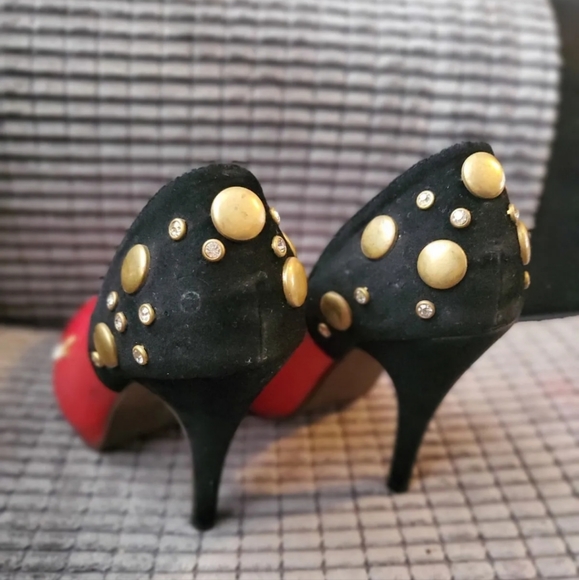 Vintage Playboy Red Stiletto High Heels 5 uk 38 eu - Picture 5 of 10